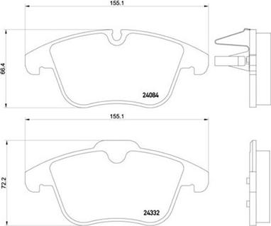 Magneti Marelli 363700461106 - Kit de plaquettes de frein, frein à disque cwaw.fr