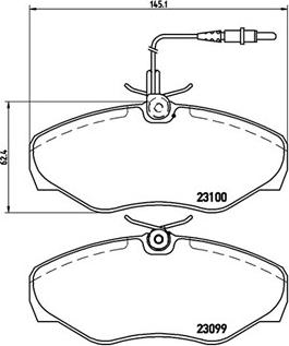 Magneti Marelli 363700468026 - Kit de plaquettes de frein, frein à disque cwaw.fr