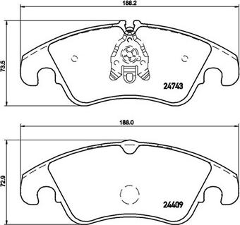 Magneti Marelli 363700485098 - Kit de plaquettes de frein, frein à disque cwaw.fr