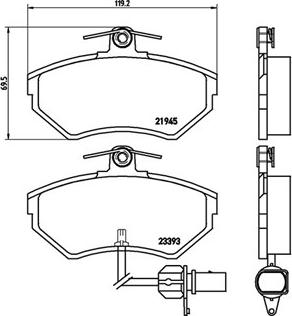 Magneti Marelli 363700485044 - Kit de plaquettes de frein, frein à disque cwaw.fr