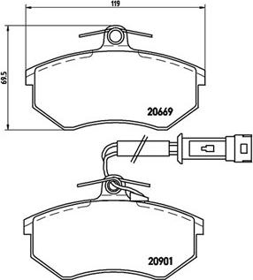 Magneti Marelli 363700485016 - Kit de plaquettes de frein, frein à disque cwaw.fr