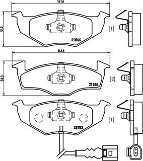 Magneti Marelli 363700485071 - Kit de plaquettes de frein, frein à disque cwaw.fr