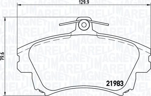 Magneti Marelli 363700486017 - Kit de plaquettes de frein, frein à disque cwaw.fr