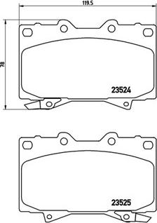 Lucas Electrical 6131979 - Kit de plaquettes de frein, frein à disque cwaw.fr