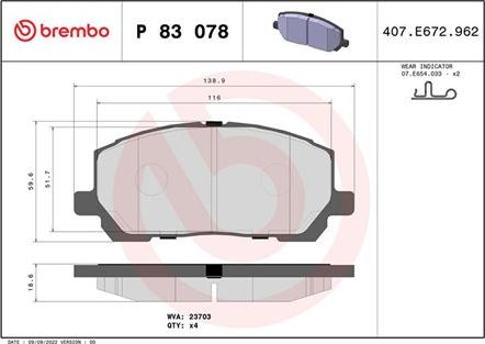 Magneti Marelli 363700483078 - Kit de plaquettes de frein, frein à disque cwaw.fr