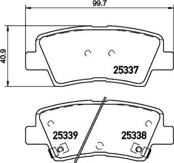 Magneti Marelli 363700430101 - Kit de plaquettes de frein, frein à disque cwaw.fr