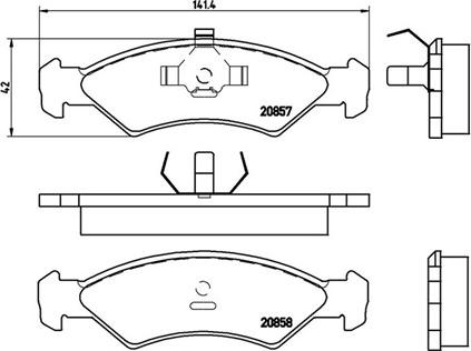 Magneti Marelli 363700424016 - Kit de plaquettes de frein, frein à disque cwaw.fr