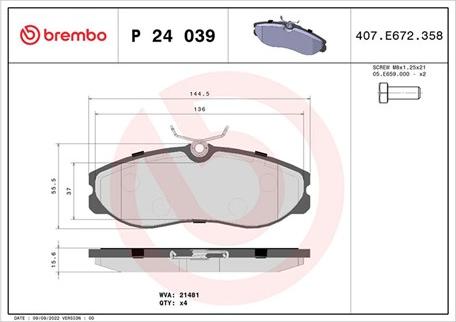 Magneti Marelli 363700424039 - Kit de plaquettes de frein, frein à disque cwaw.fr