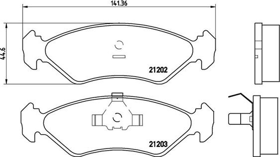 Magneti Marelli 363700424028 - Kit de plaquettes de frein, frein à disque cwaw.fr