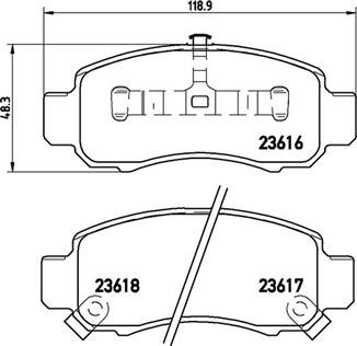 Protechnic PRP1851 - Kit de plaquettes de frein, frein à disque cwaw.fr