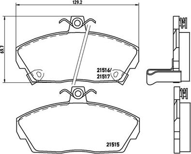 Magneti Marelli 363700428020 - Kit de plaquettes de frein, frein à disque cwaw.fr