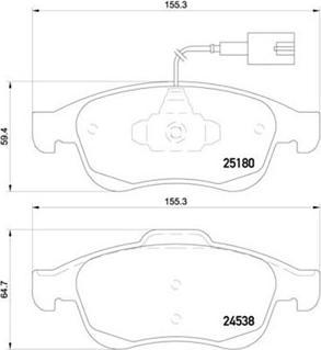 Magneti Marelli 363700523148 - Kit de plaquettes de frein, frein à disque cwaw.fr