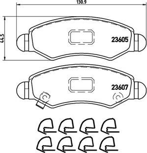 Magneti Marelli 363700479015 - Kit de plaquettes de frein, frein à disque cwaw.fr