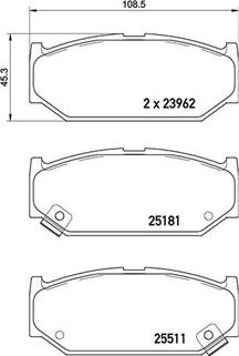 Magneti Marelli 363700479031 - Kit de plaquettes de frein, frein à disque cwaw.fr