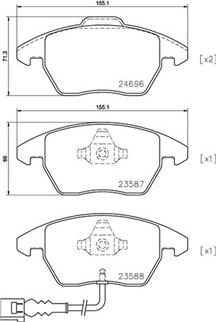 Magneti Marelli 363700585146 - Kit de plaquettes de frein, frein à disque cwaw.fr