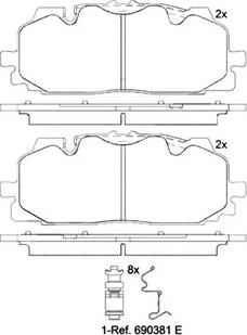 Magneti Marelli 363700585165 - Kit de plaquettes de frein, frein à disque cwaw.fr