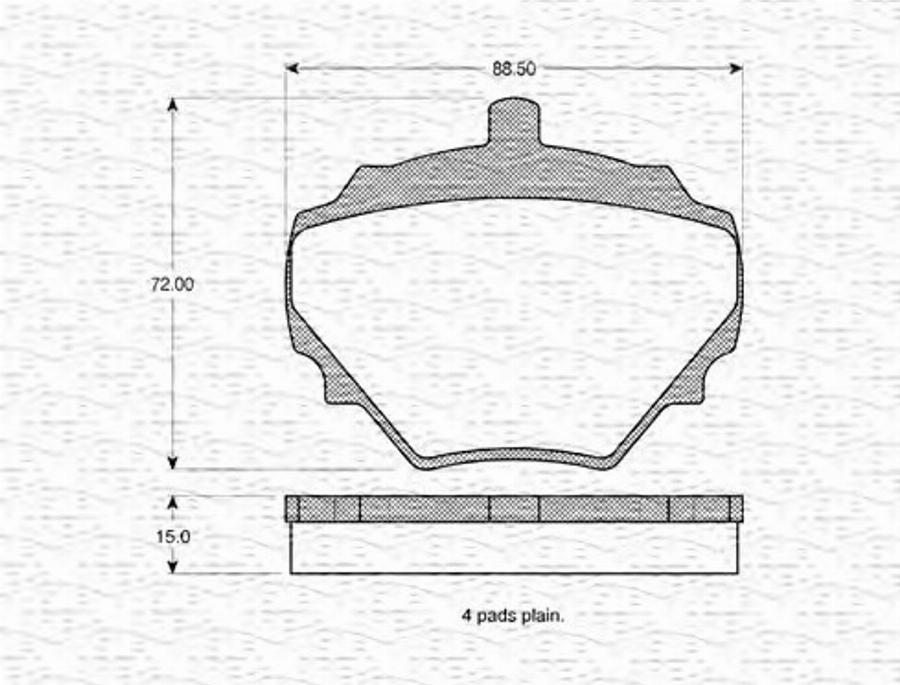 Magneti Marelli 363702160999 - Kit de plaquettes de frein, frein à disque cwaw.fr