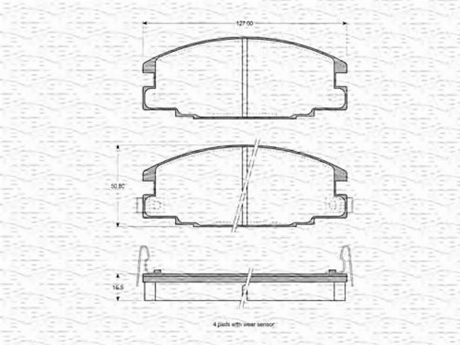 Magneti Marelli 363702160952 - Kit de plaquettes de frein, frein à disque cwaw.fr