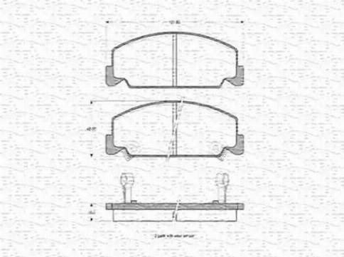 Magneti Marelli 363702160904 - Kit de plaquettes de frein, frein à disque cwaw.fr