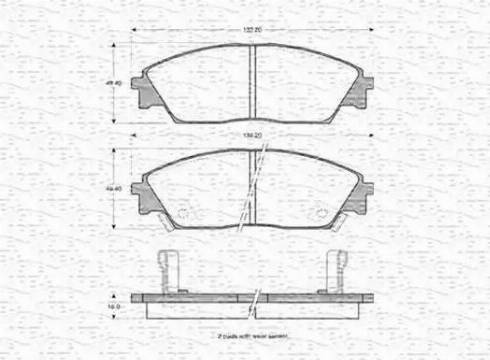 Magneti Marelli 363702160903 - Kit de plaquettes de frein, frein à disque cwaw.fr