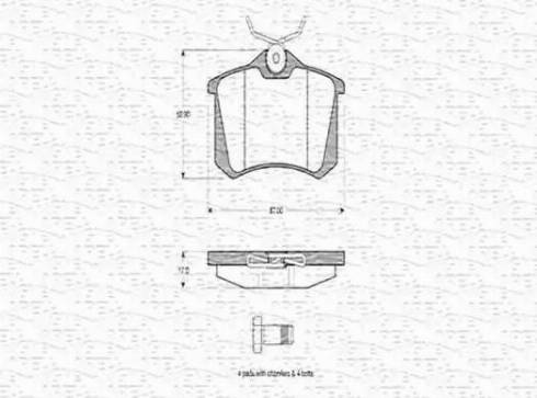 Magneti Marelli 363702160433 - Kit de plaquettes de frein, frein à disque cwaw.fr