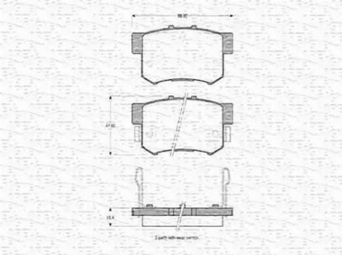 Magneti Marelli 363702160543 - Kit de plaquettes de frein, frein à disque cwaw.fr