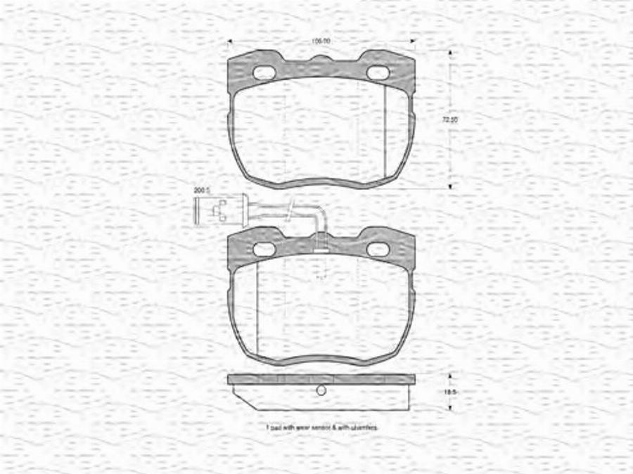 Magneti Marelli 363702160558 - Kit de plaquettes de frein, frein à disque cwaw.fr