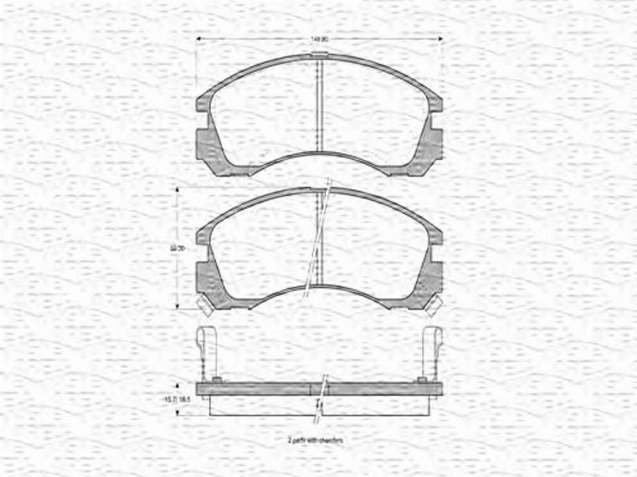 Magneti Marelli 363702160568 - Kit de plaquettes de frein, frein à disque cwaw.fr