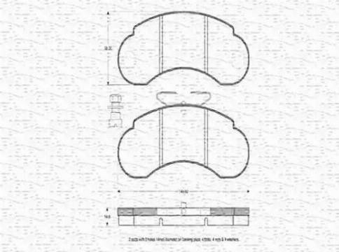 Magneti Marelli 430216170562 - Kit de plaquettes de frein, frein à disque cwaw.fr