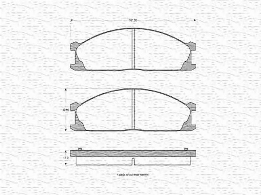 Magneti Marelli 363702160515 - Kit de plaquettes de frein, frein à disque cwaw.fr