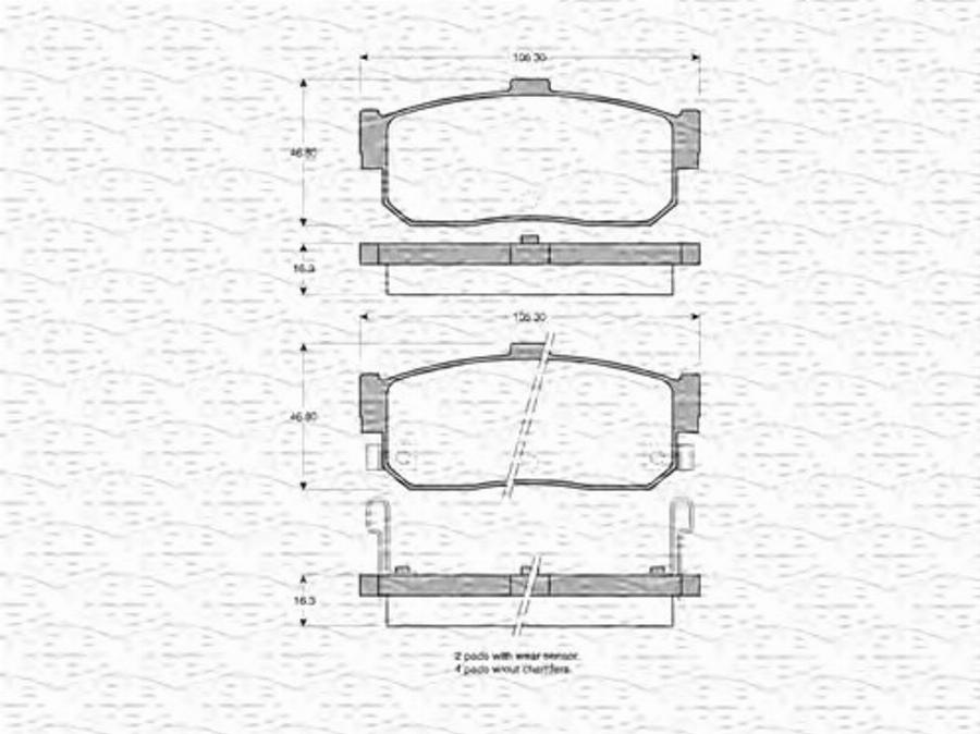 Magneti Marelli 363702160513 - Kit de plaquettes de frein, frein à disque cwaw.fr