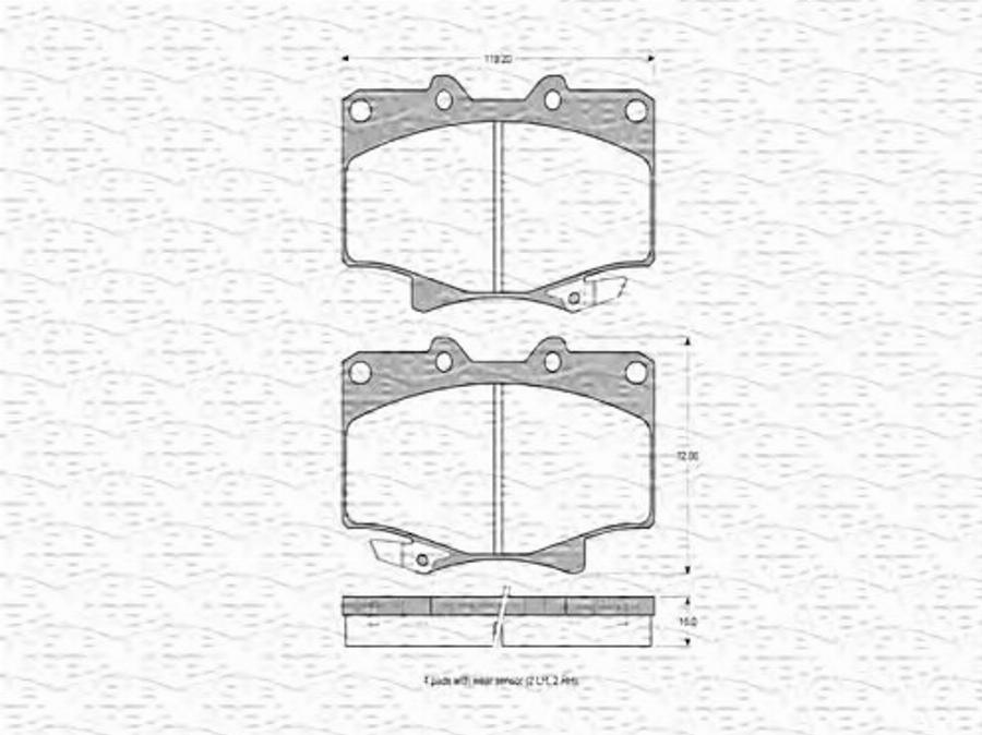 Magneti Marelli 363702160589 - Kit de plaquettes de frein, frein à disque cwaw.fr