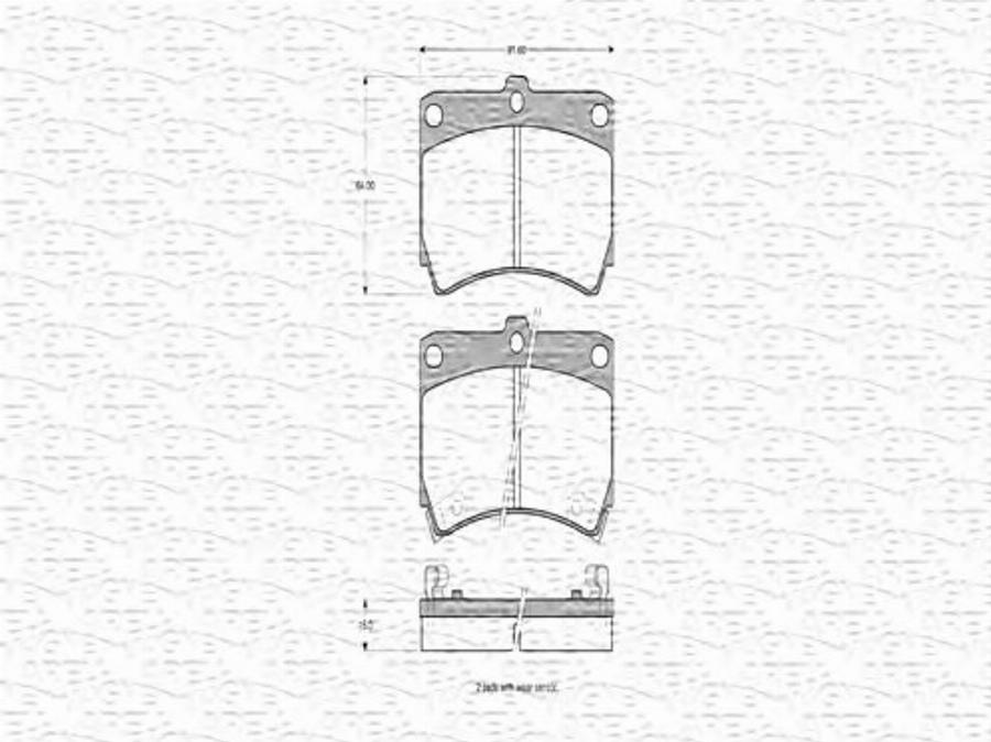 Magneti Marelli 363702160521 - Kit de plaquettes de frein, frein à disque cwaw.fr