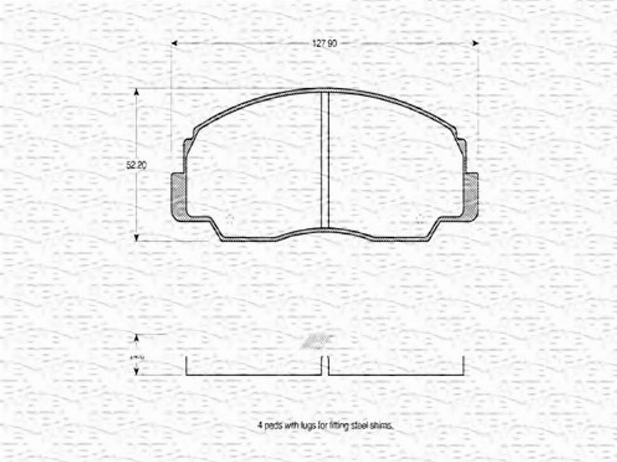 Magneti Marelli 363702160575 - Kit de plaquettes de frein, frein à disque cwaw.fr