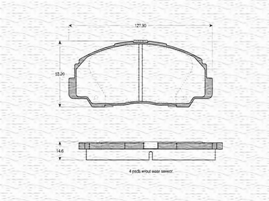 Magneti Marelli 363702160576 - Kit de plaquettes de frein, frein à disque cwaw.fr