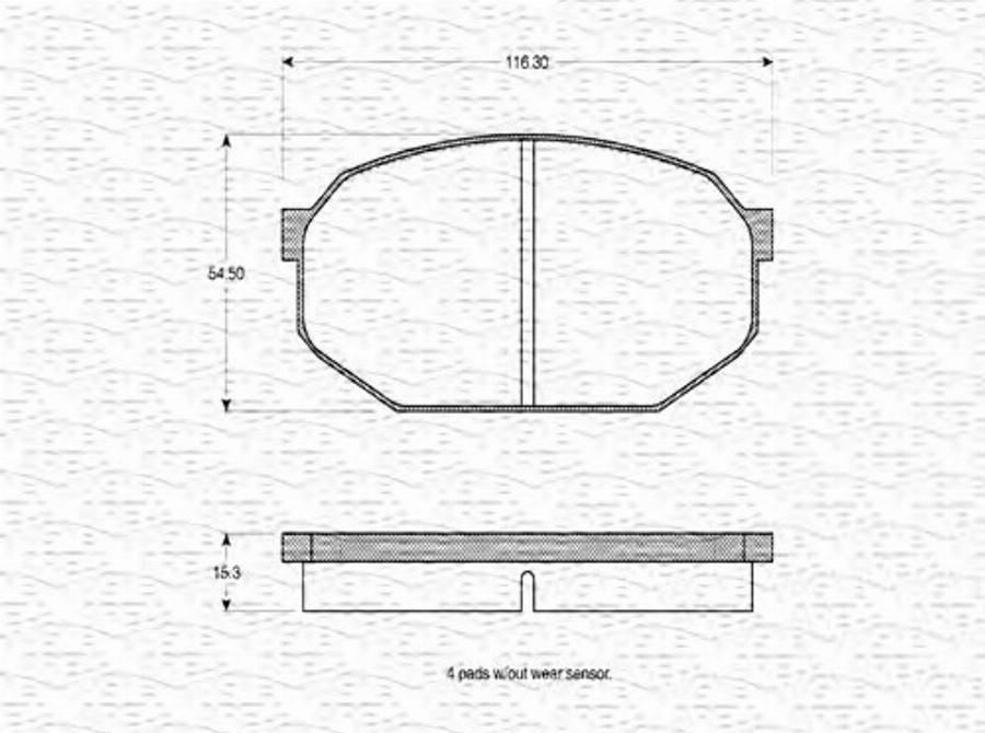 Magneti Marelli 363702160691 - Kit de plaquettes de frein, frein à disque cwaw.fr