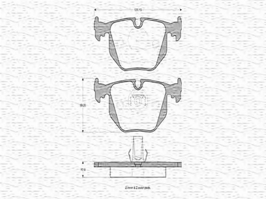 Magneti Marelli 363702160650 - Kit de plaquettes de frein, frein à disque cwaw.fr