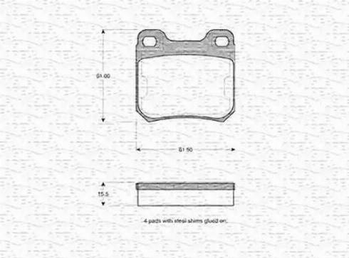 Magneti Marelli 363702160653 - Kit de plaquettes de frein, frein à disque cwaw.fr