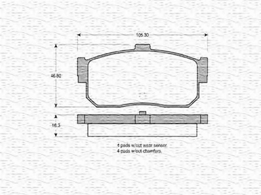 Magneti Marelli 363702160604 - Kit de plaquettes de frein, frein à disque cwaw.fr