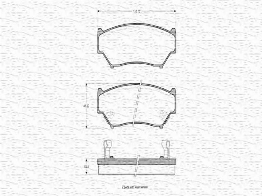 Magneti Marelli 363702160605 - Kit de plaquettes de frein, frein à disque cwaw.fr