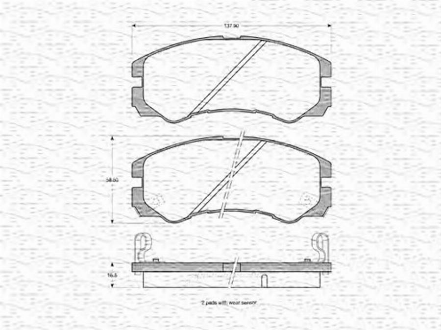 Magneti Marelli 363702160617 - Kit de plaquettes de frein, frein à disque cwaw.fr