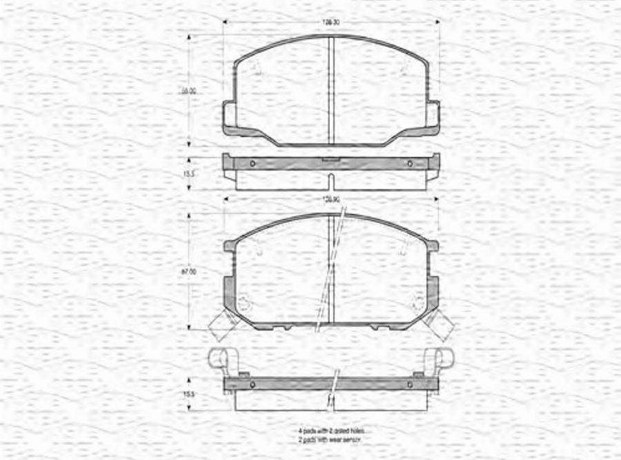 Magneti Marelli 363702160620 - Kit de plaquettes de frein, frein à disque cwaw.fr