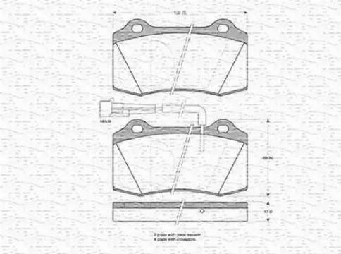 Magneti Marelli 363702160621 - Kit de plaquettes de frein, frein à disque cwaw.fr