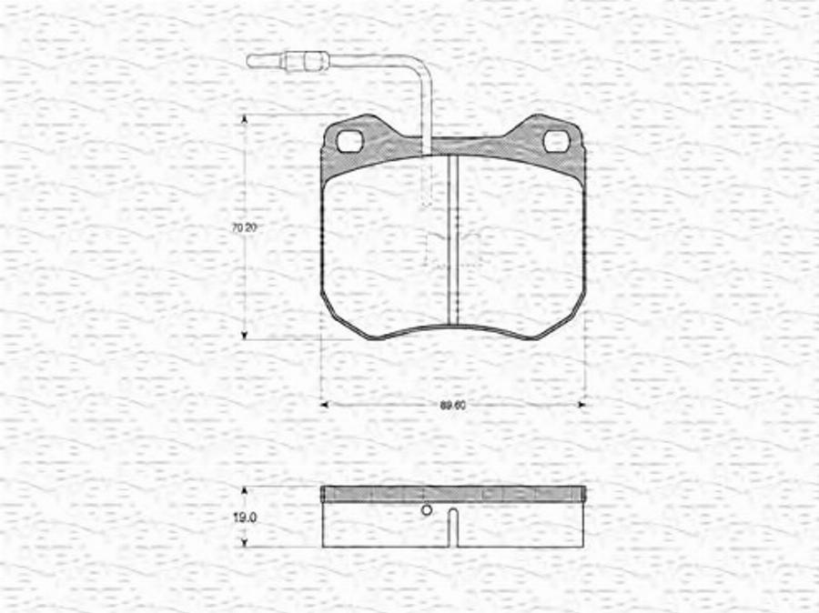 Magneti Marelli 363702160672 - Kit de plaquettes de frein, frein à disque cwaw.fr