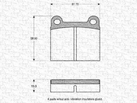 Magneti Marelli 363702160097 - Kit de plaquettes de frein, frein à disque cwaw.fr