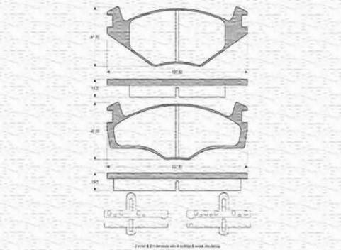 Magneti Marelli 363702160010 - Kit de plaquettes de frein, frein à disque cwaw.fr