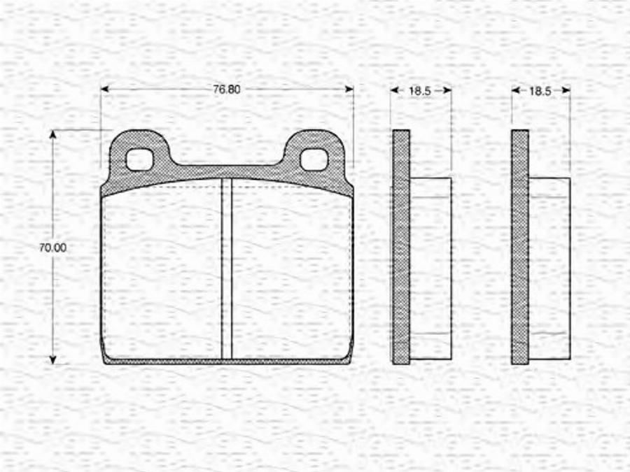 Magneti Marelli 363702160013 - Kit de plaquettes de frein, frein à disque cwaw.fr