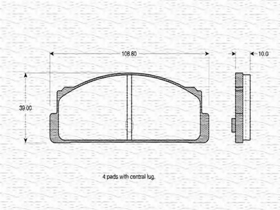 Magneti Marelli 363702160031 - Kit de plaquettes de frein, frein à disque cwaw.fr