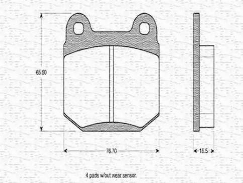 Magneti Marelli 363702160038 - Kit de plaquettes de frein, frein à disque cwaw.fr