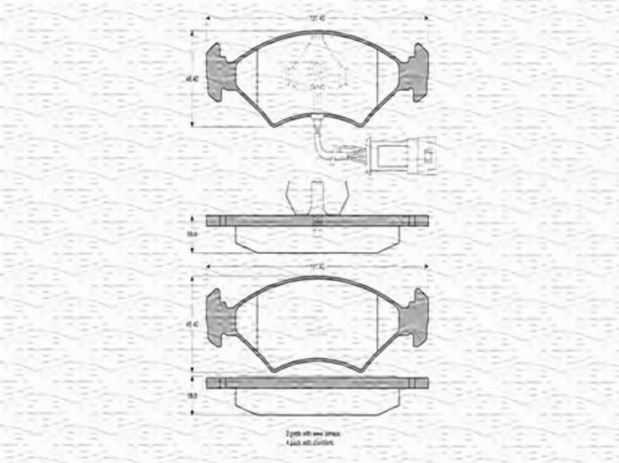 Magneti Marelli 363702160194 - Kit de plaquettes de frein, frein à disque cwaw.fr